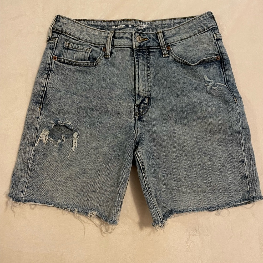 Women’s High Rise Denim Shorts‎